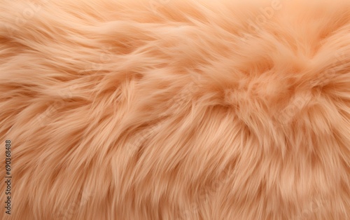 Abstract background of peach color. Fur texture.