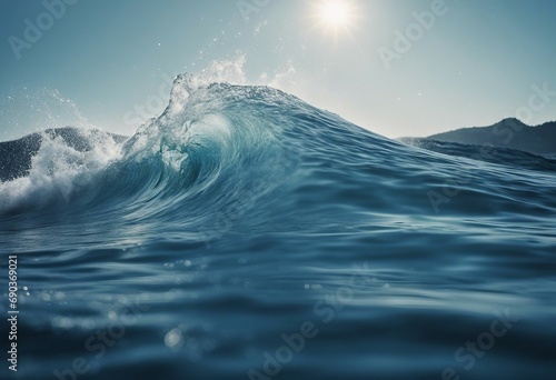 Water wave splash on transparent background isolated