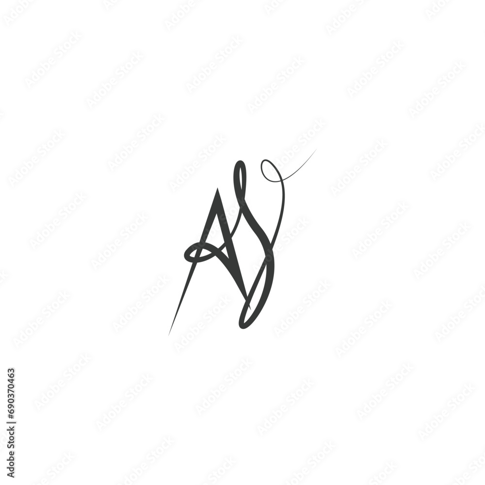 Alphabet Initials logo YA, AY, Y and A Alphabet Initials logo YA, AY, Y and A