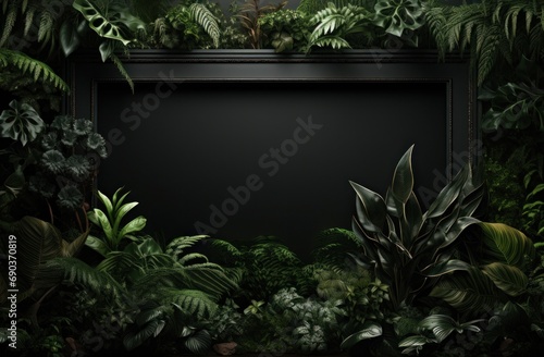 black frame in the jungle