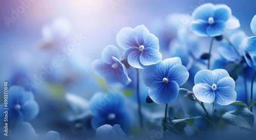 blue pansies wallpaper, © olegganko
