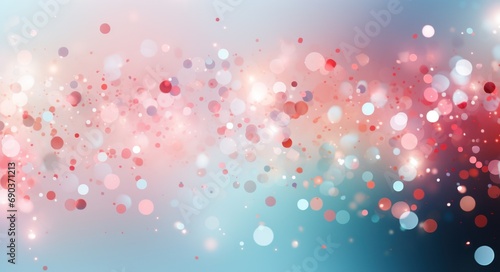 colorful and light pink and blue confetti