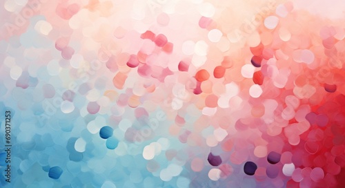 colorful and light pink and blue confetti