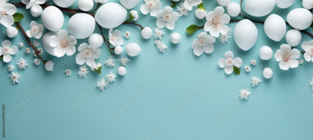 easter flower frame with space for a message easter flower frame with space for a message