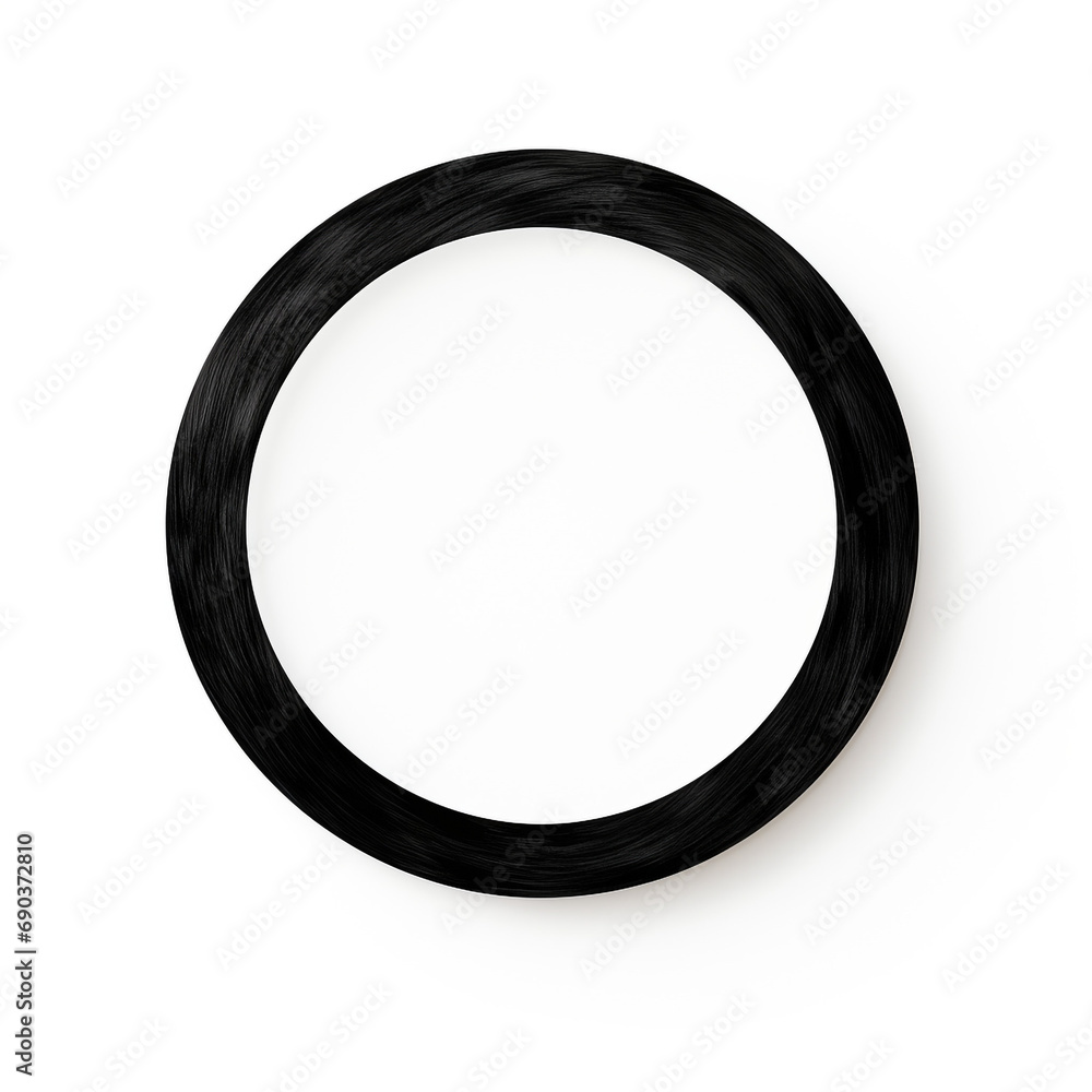 a simple black wide enso circle, regular, partially open, white background created with Generative Ai a simple black wide enso circle, regular, partially open, white background created with Generative Ai