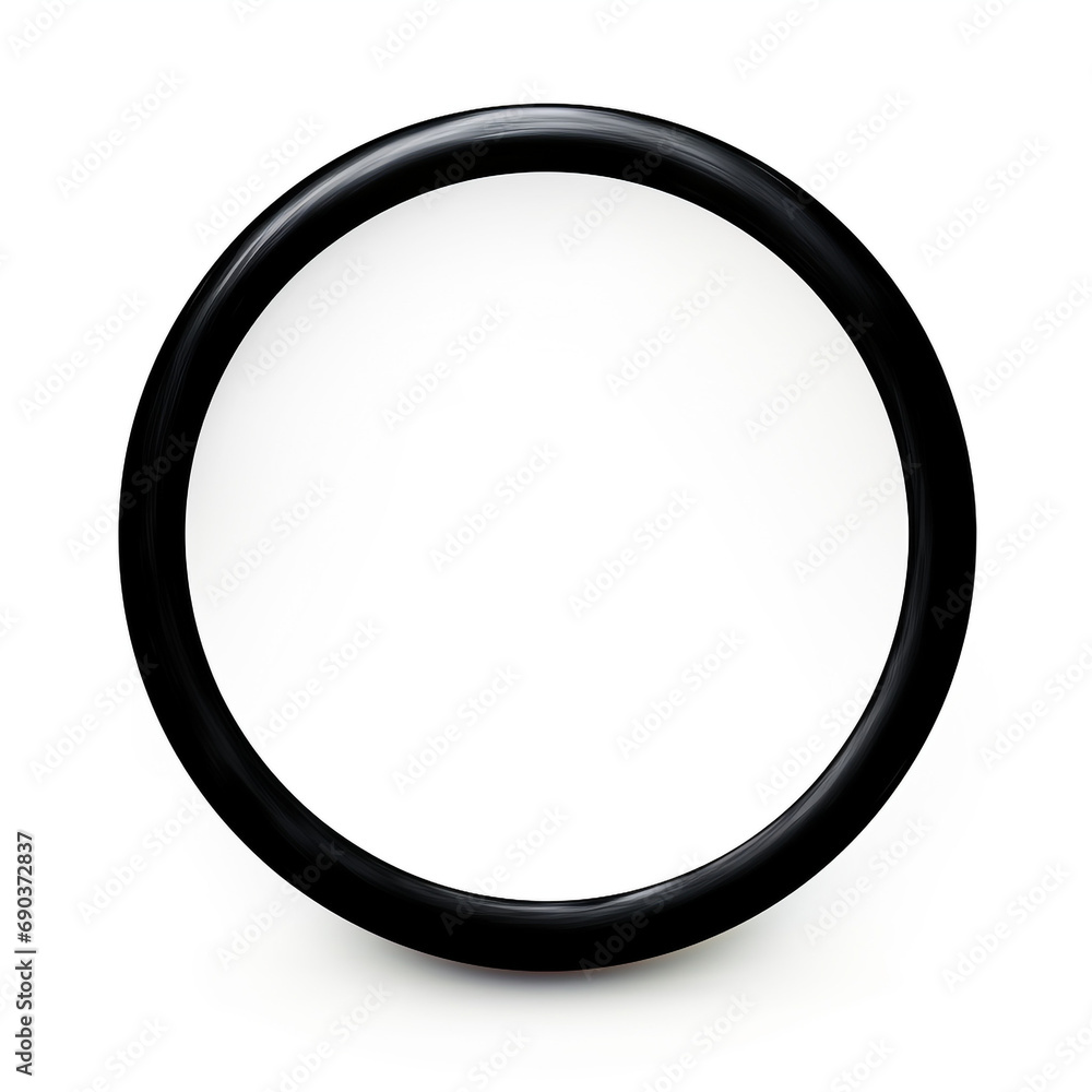 a simple black wide enso circle, regular, partially open, white background created with Generative Ai a simple black wide enso circle, regular, partially open, white background created with Generative Ai
