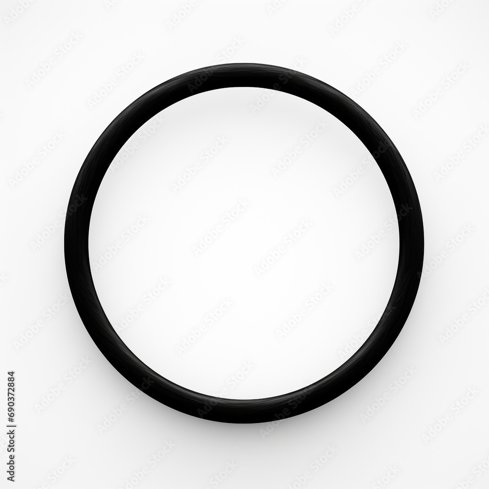 a simple black wide enso circle, regular, partially open, white background created with Generative Ai a simple black wide enso circle, regular, partially open, white background created with Generative Ai