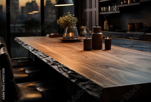 kitchen top furniture, table top in modern kitchen