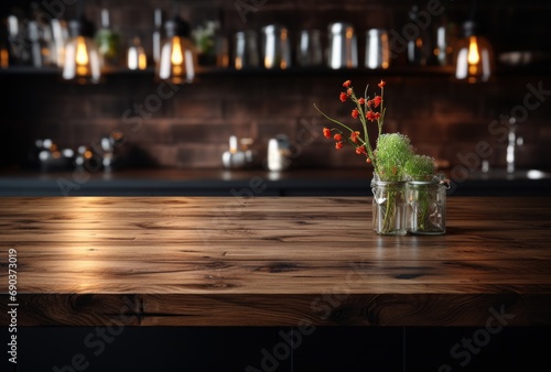 kitchen top furniture, table top in modern kitchen