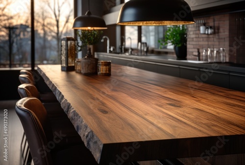 kitchen top furniture, table top in modern kitchen