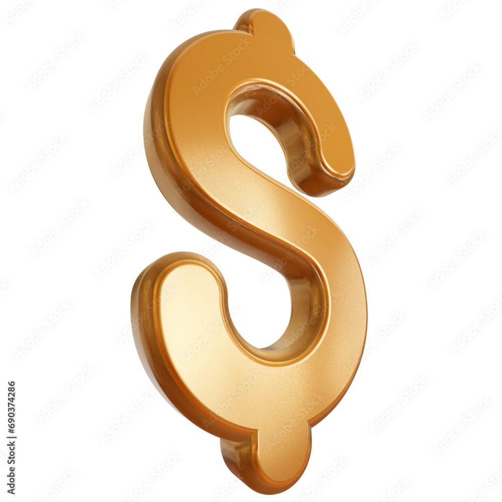 Caractere $ com fundo transparente. Caractere $ com fundo transparente.