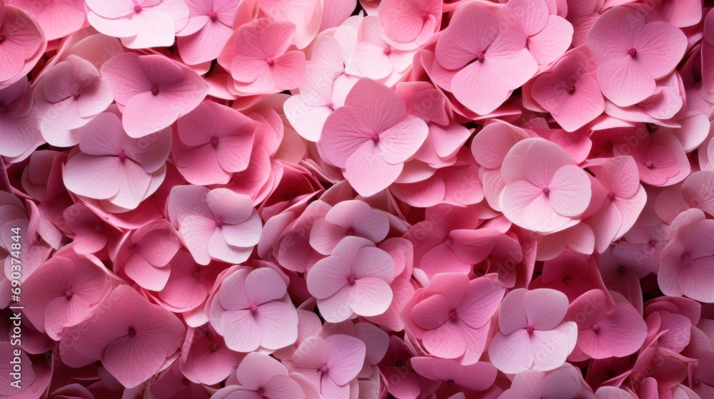 pink hydrangea foliage wallpaper