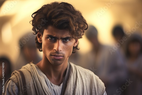 Joseph sold into slavery, Bible story. photo