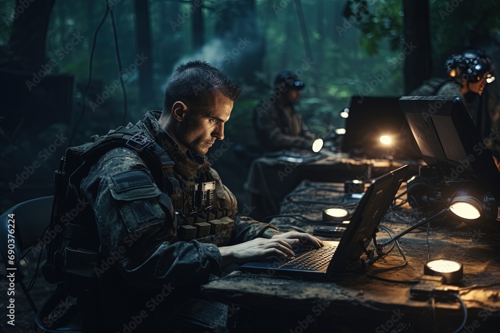 Military digital operation for enemy deactivation. Military digital operation for enemy deactivation.