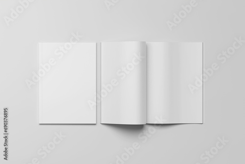 Blank Realistic Magazine Mockup