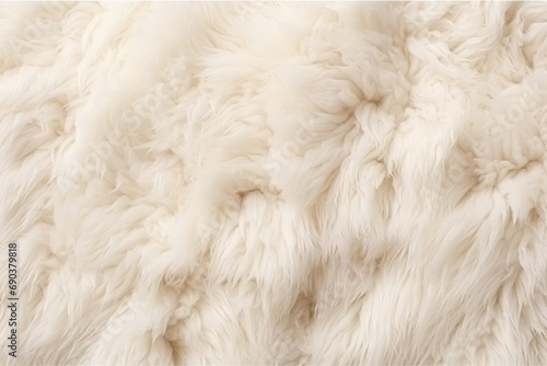 White natural wool texture background.