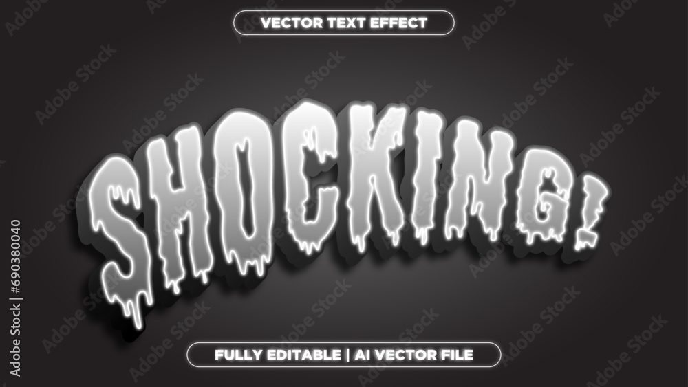 Vintage Horror Movie Text Effect | AI Vector File