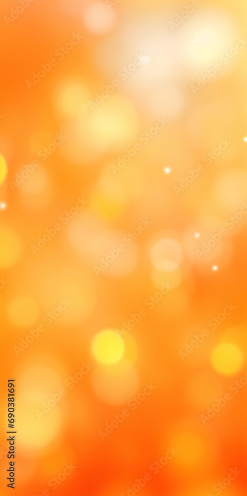 Orange bokeh background template. AI generated illustration Orange bokeh background template. AI generated illustration