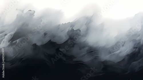 black abstract art with watercolor paint brush strokes  whisps and waves and calm background design  background  wallpaper  header  website  design resource