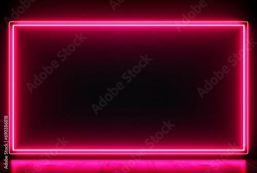 red neon box vector frame or grid vector grunge free download © IgnacioJulian