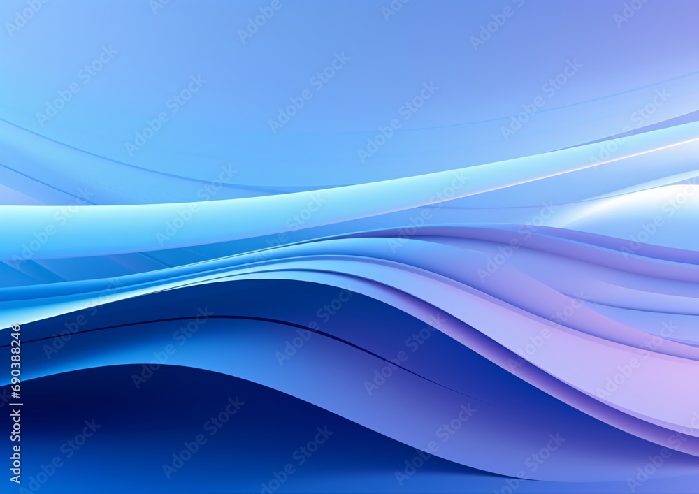 Naklejka premium an abstract design in blue and orange colors with smooth curves