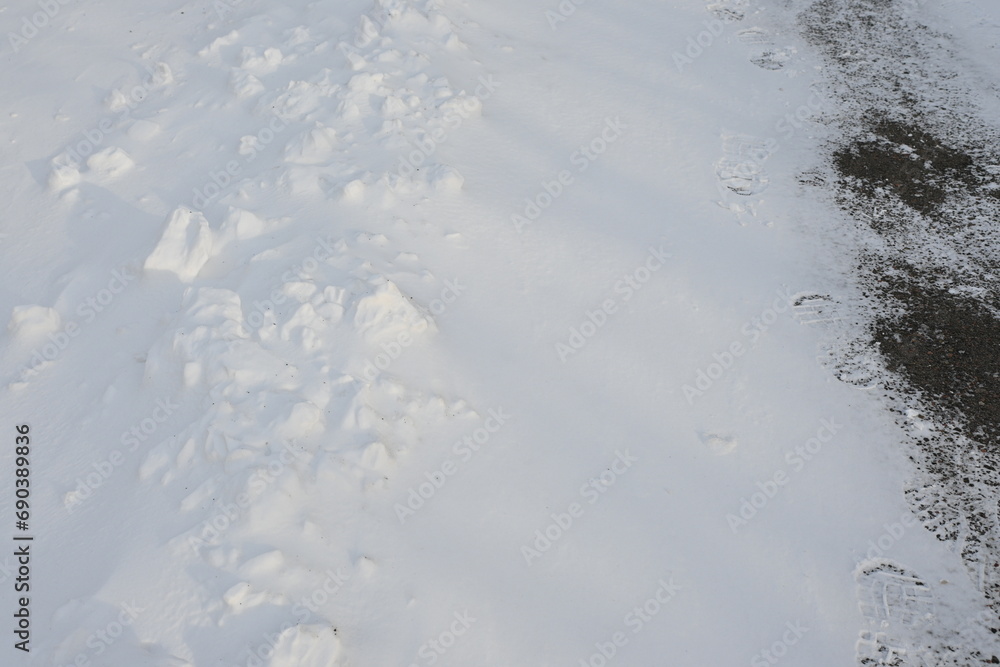 white snow texture as background, white snow surface photo from above, snowy asphalt surface, frozen winter road surface white snow texture as background, white snow surface photo from above, snowy asphalt surface, frozen winter road surface