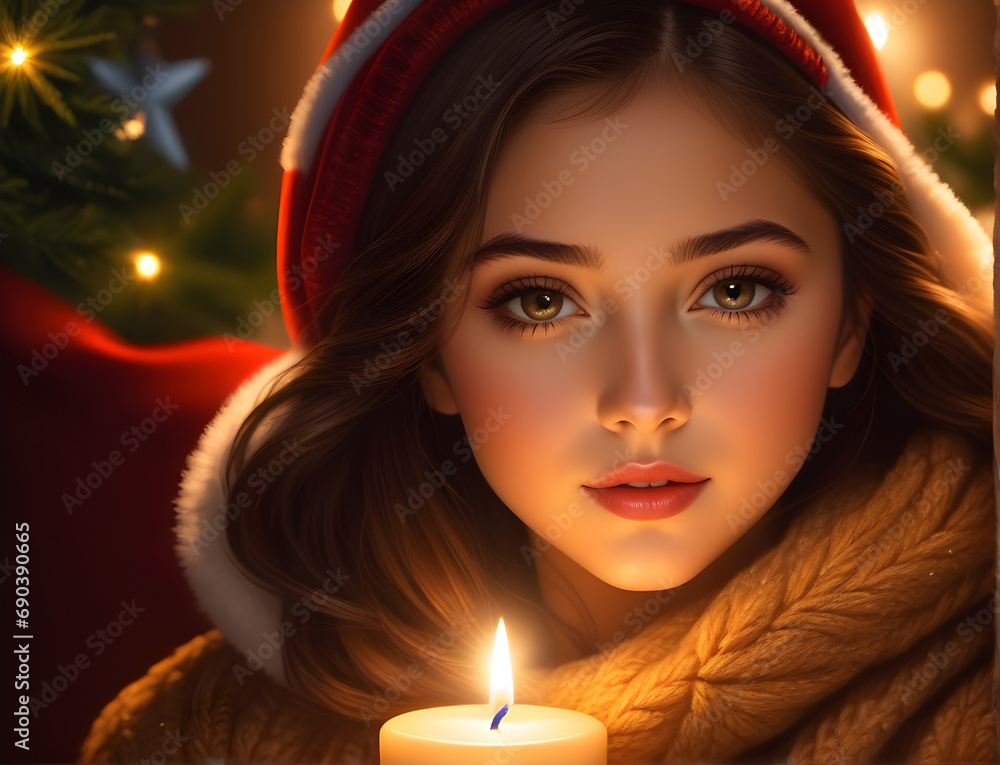 Beautiful Christmas Girl Beautiful Christmas Girl