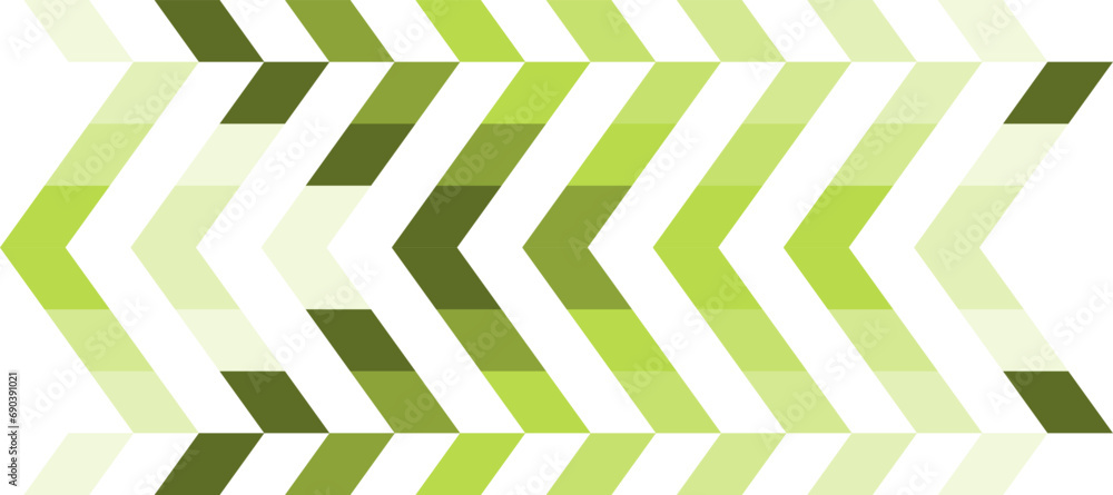 abstract dynamic arrow polygon green pattern background - obrazy, fototapety, plakaty 