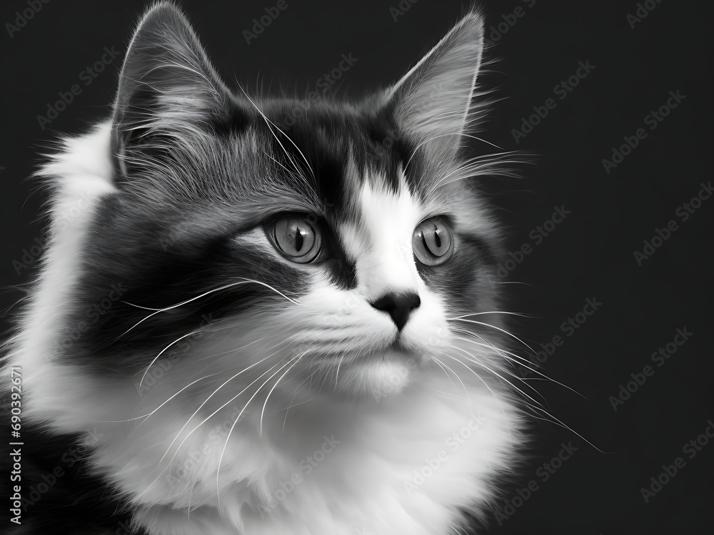 Portrait of a beautiful cat. Portrait of a beautiful cat.