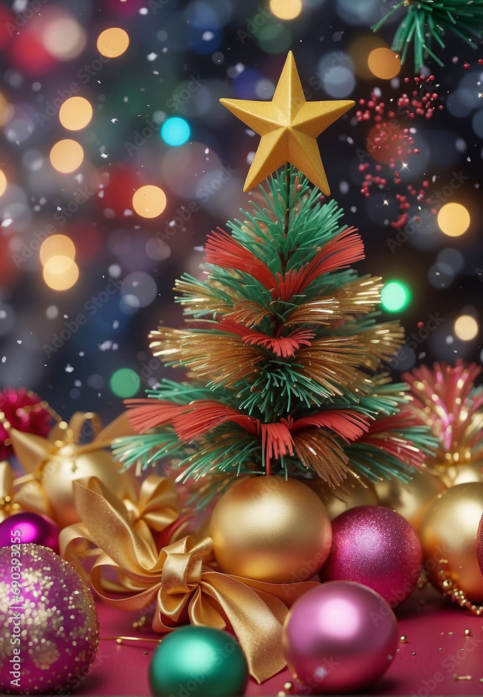 New Year's spirit, Christmas elements New Year's spirit, Christmas elements