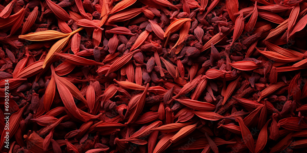 Fototapeta premium Gardenia fruits pattern, top view