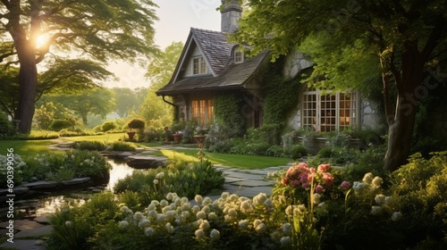 Beautiful country house and garden