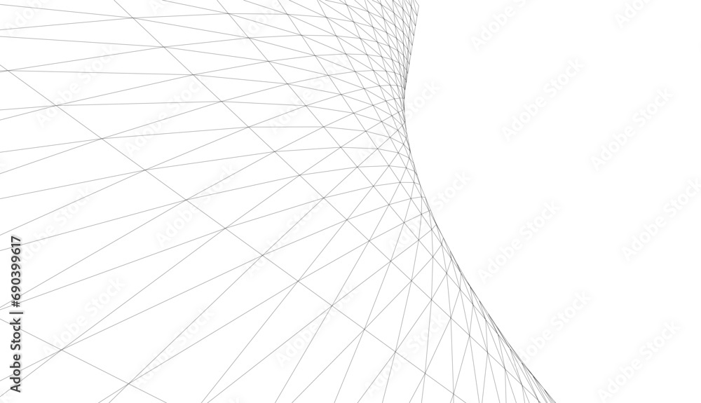 Architectural vector drawing. Futuristic background Architectural vector drawing. Futuristic background