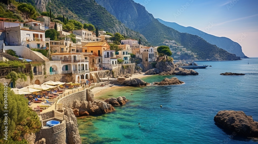 Mediterranean sea coast tourism