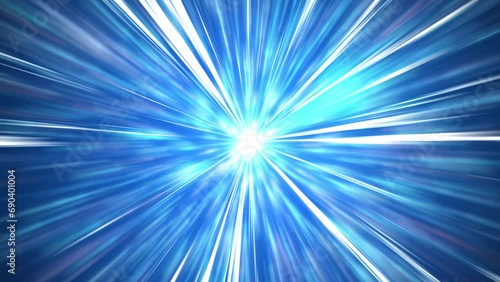 Speed rays from a bright light. Anime background photo