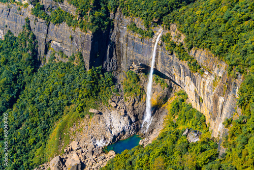 Nohkalikai Falls View point  Nohkalikai Road  Cherrapunji  Meghalaya  India