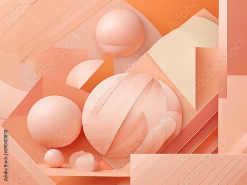 abstract background in Peach Fuzz colors