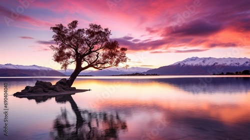 That Wanaka Tree at dawn Lake Wanaka South Island New Zealand