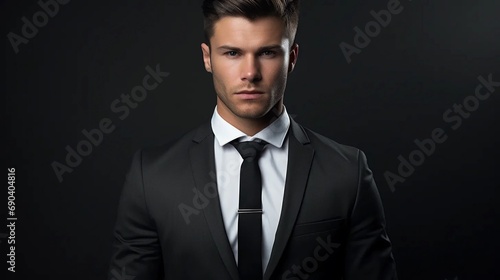 Portrait of a confident man in a suit, a businessman in an elegant outfit © PhotoHunter