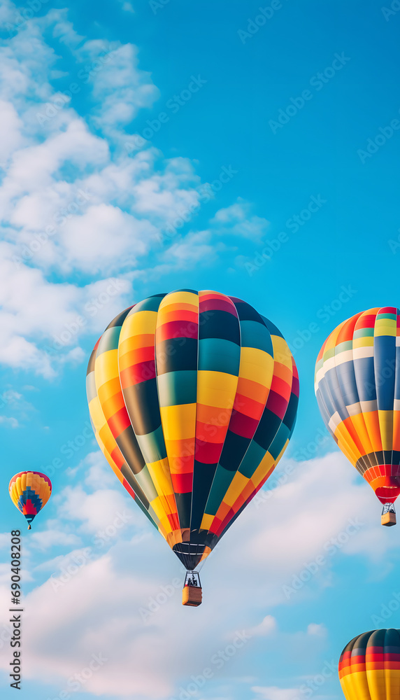 Fototapeta premium Colorful Hot Air Balloon