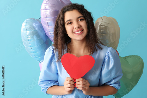 Beautiful young woman with ...