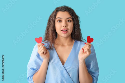 Beautiful young woman with ...