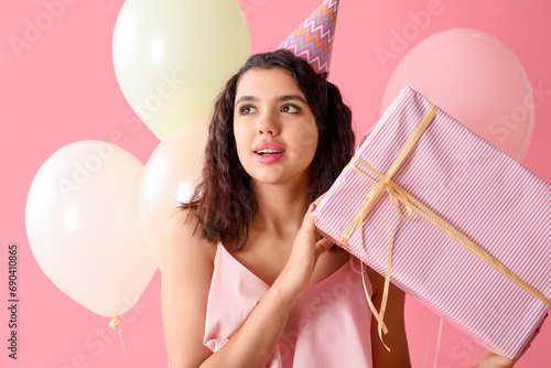 Beautiful young woman with ...