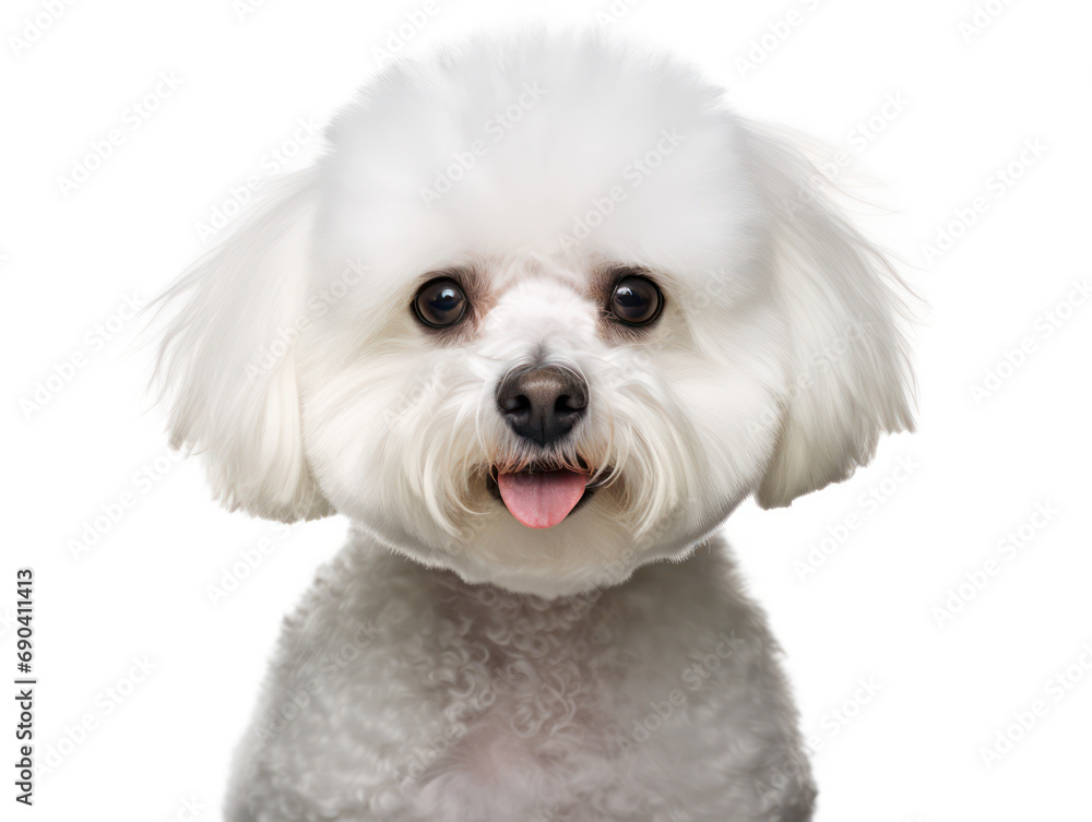 Bichon frisé Studio Shot Isolated on Clear Background, Generative AI