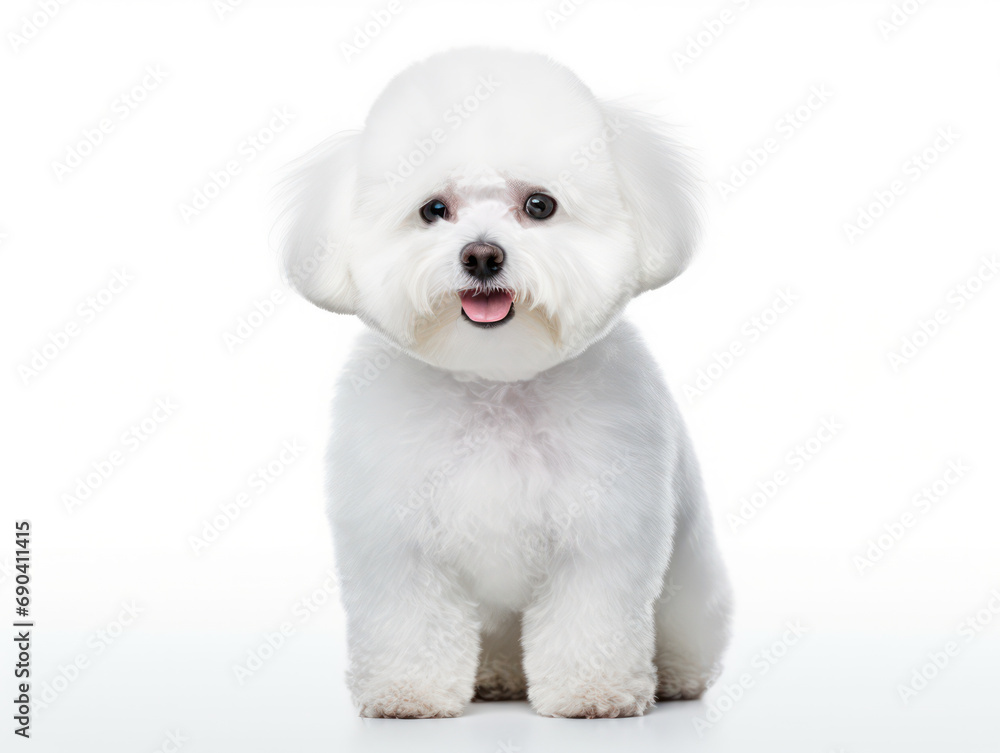 Bichon frisé Studio Shot Isolated on Clear Background, Generative AI Bichon frisé Studio Shot Isolated on Clear Background, Generative AI