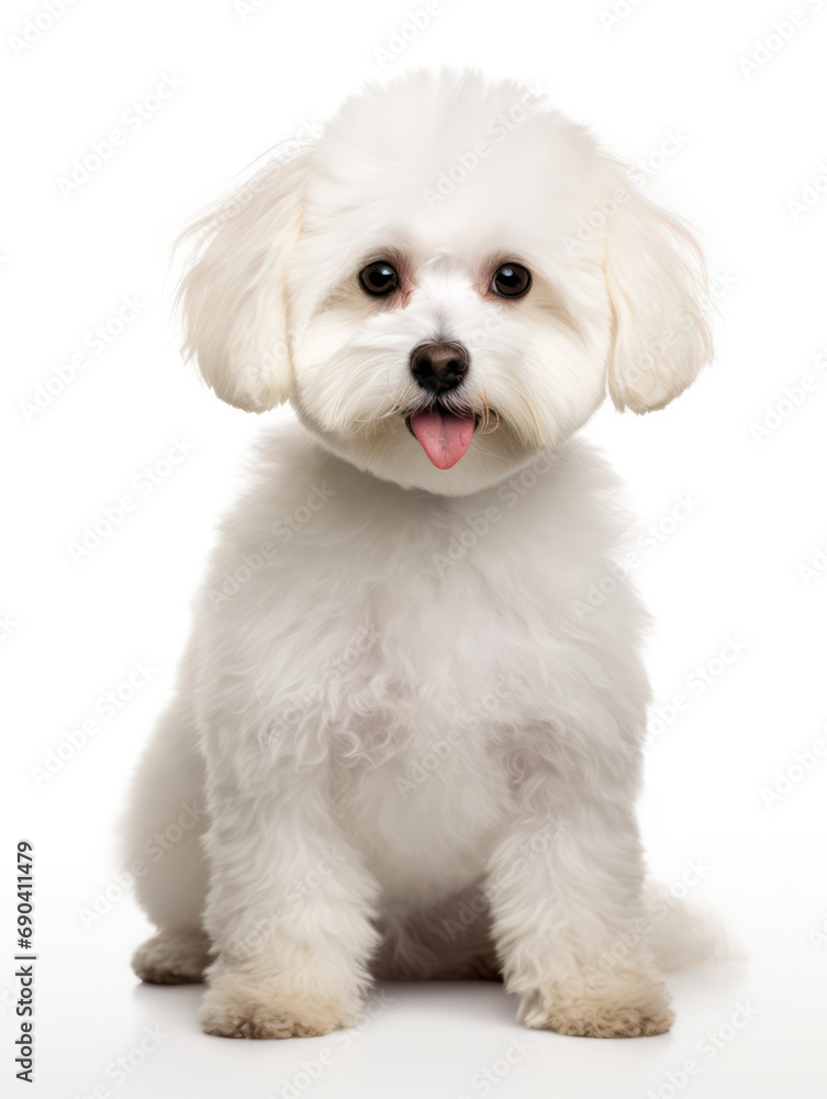 Bichon frisé Studio Shot Isolated on Clear Background, Generative AI Bichon frisé Studio Shot Isolated on Clear Background, Generative AI