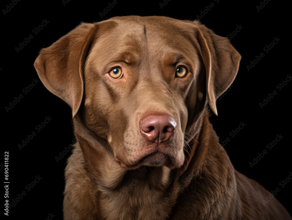 Chesapeake Bay Retriever Dog Studio Shot Isolated on Clear Background, Generative AI Chesapeake Bay Retriever Dog Studio Shot Isolated on Clear Background, Generative AI