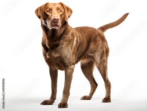 Chesapeake Bay Retriever Dog Studio Shot Isolated on Clear Background  Generative AI