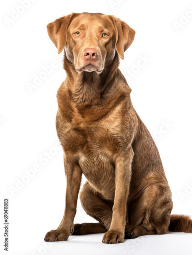 Chesapeake Bay Retriever Dog Studio Shot Isolated on Clear Background, Generative AI © Vig