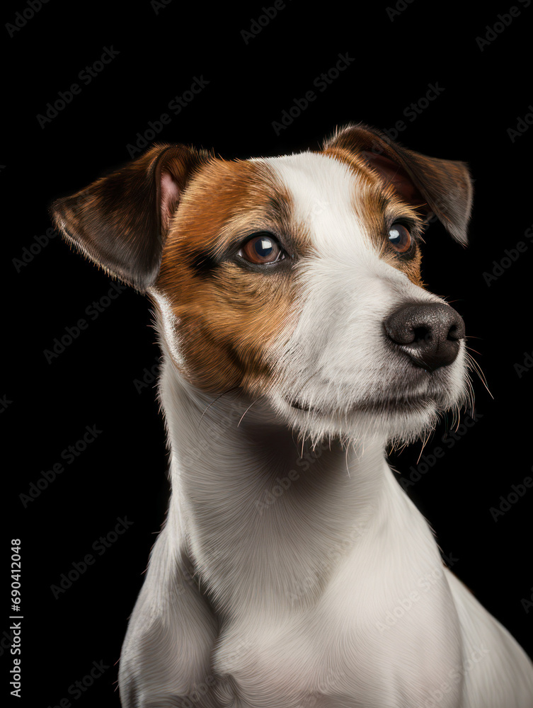 Jack Russel Dog Studio Shot Isolated on Clear Background, Generative AI Jack Russel Dog Studio Shot Isolated on Clear Background, Generative AI